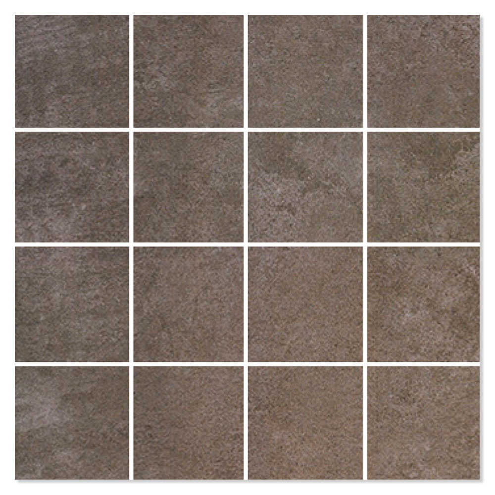 Mosaik Klinker Viceno Brun Matt 30x30 (7x7)  cm